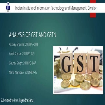 Analysis of Gst and Gstn | PPTX