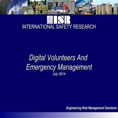 Digital Volunteers and Emergency Management 