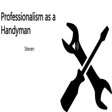 Presentation for handyman