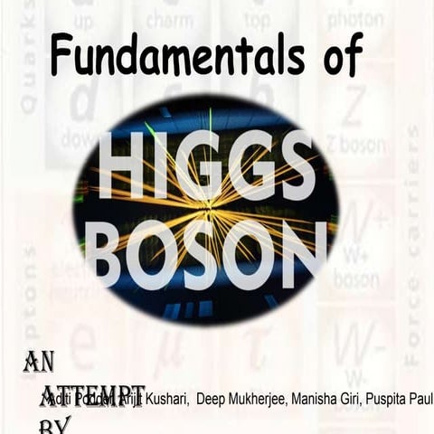 Presentation for higgs boson