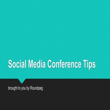 Using Social Media to Promote an Event or Conference