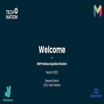 UK Tech Investment Overview - BNP Paribas 