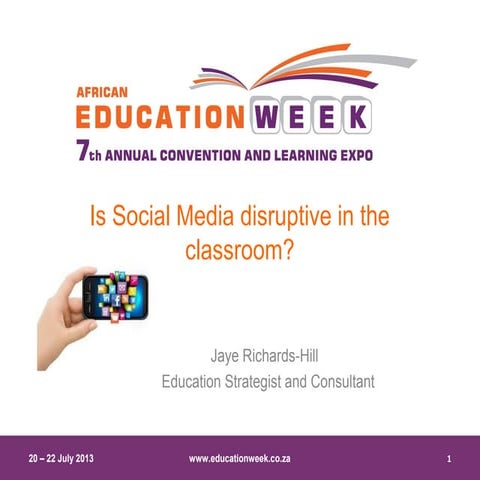 African Education Week 2013 - Panel discussion presentation