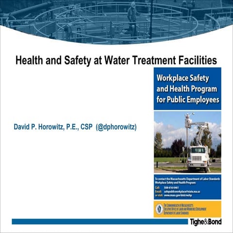 Health & Safety For Water Treatment Plant Operators