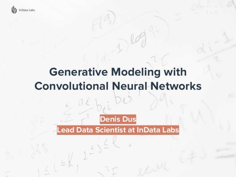 generative convolutional neural network