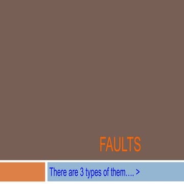 Presentation for science faults | PPTX