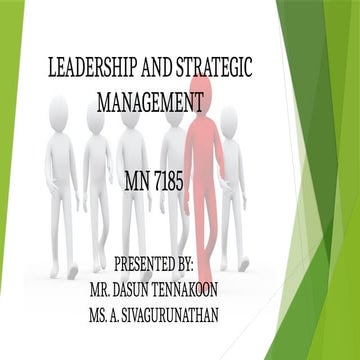 Leadership and Strategic Management in Sri Lanka