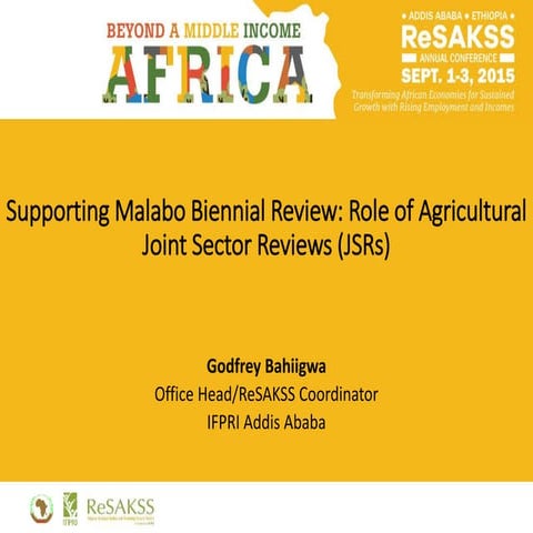 2015 ReSAKSS Conference – Day 1 - Godfrey Bahiigwa