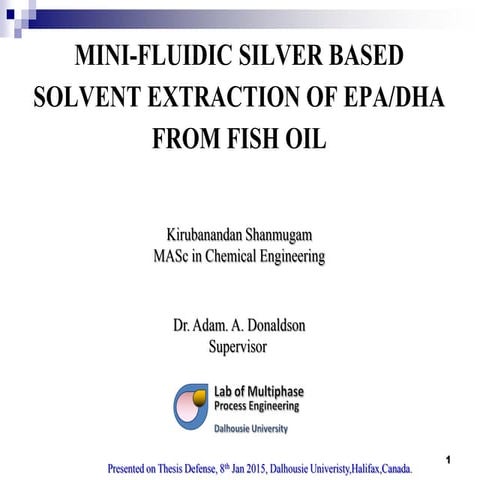 Fish oil extraction and processing techniques | PDF