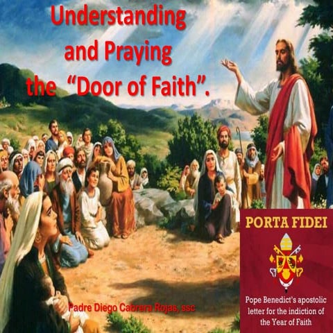 Presentation for the year of faith, corrected in march 2013