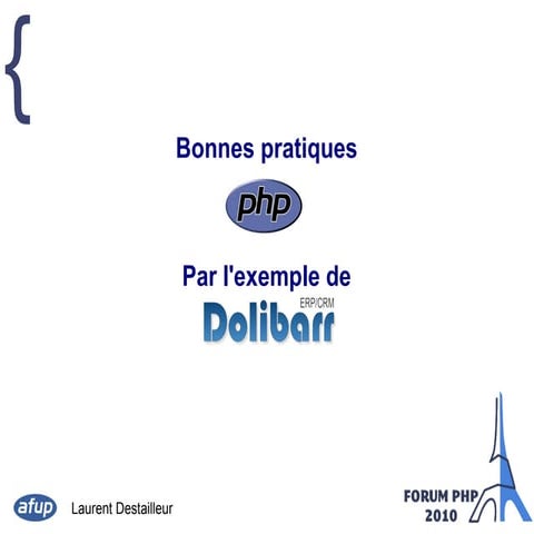 Presentation forum php 2010