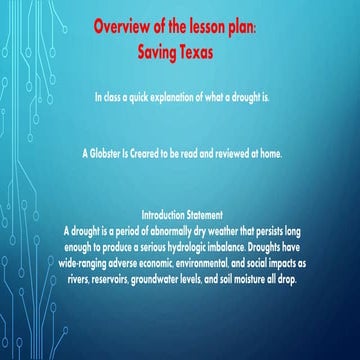 Presentation for wamba saving texas