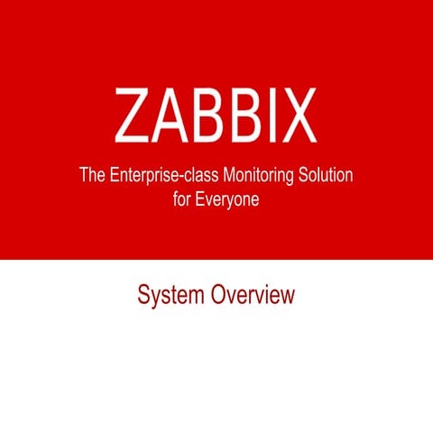 Zabbixのご紹介 - 会社概要、製品、サービス、活用事例