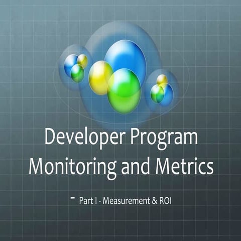 Developer Program Metrics - Case Study - 2014