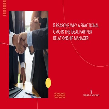 5 Reasons Why a Fractional CMO is the Ideal Partner Relationship Manager