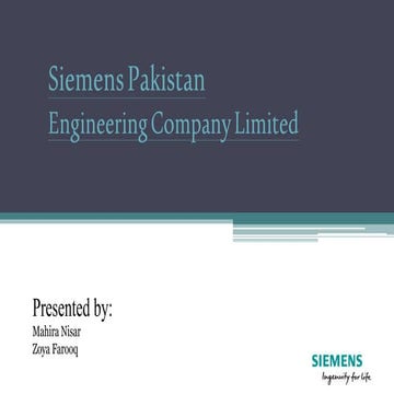 Financial Statement Analysis - Siemens Pakistan