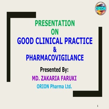 Good Clinical Practice and Pharmacovigilance