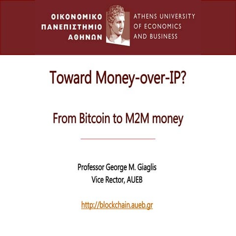 Toward Money-over-IP? From Bitcoin to M2M Money