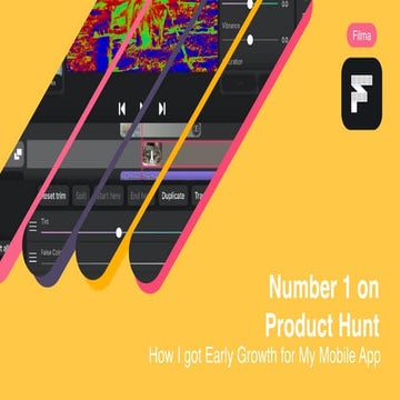 Number 1 on Product Hunt: How I Got Early Growth for My Mobile App