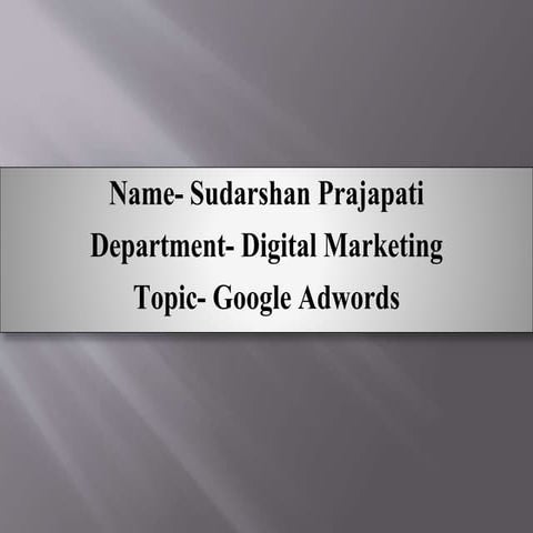 Presentation google ads | PPTX