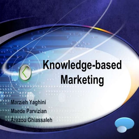 Presentation group1 knowledge based marketing