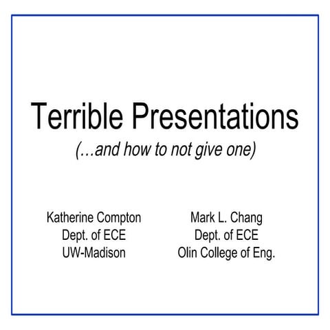 Presentation guide
