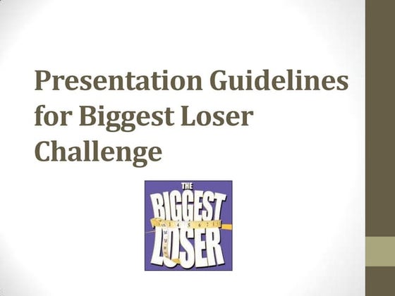 Biggest loser poster1 | PPT
