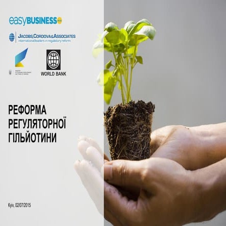 РЕФОРМА РЕГУЛЯТОРНОЇ ГІЛЬЙОТИНИ