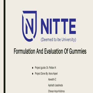 Presentation gummies for novel drug design
