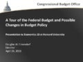 A Tour of the Federal Budget and Possible Changes in Budget Policy