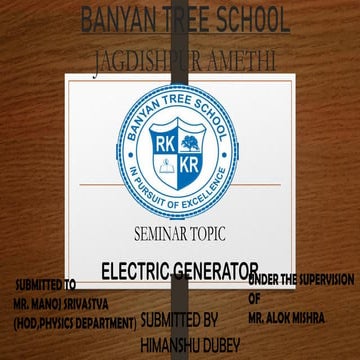 Presentation Himanshu Dubey electric generator .pdf