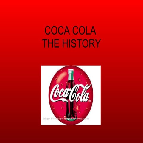 Presentation History Of Coca Cola