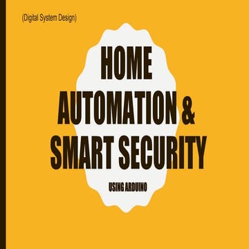 Presentation Home Automation Smart Security Pdf