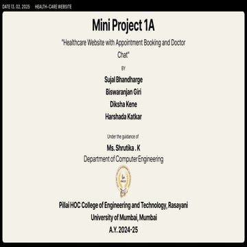 a Presentation of Hospital Website build using react.pdf