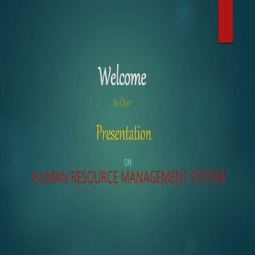 Human Resource Management System(HRMS)