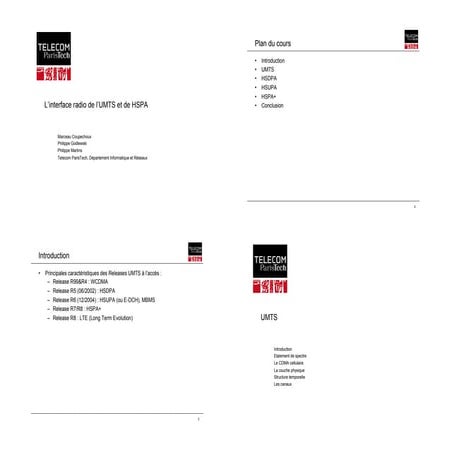Presentation hspa technologie de téléphonie mobile de troisième génération (3...