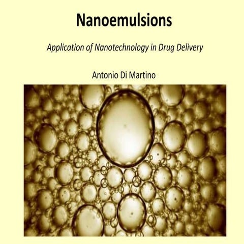 Nanoemulsions