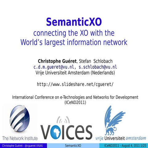 SemanticXO: connecting the XO with the World’s largest information network