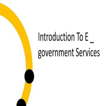 Presentation on the e government services