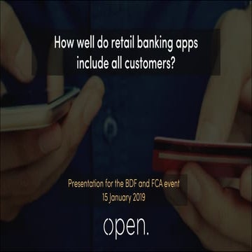 Inclusive Mobile Banking in the UK 