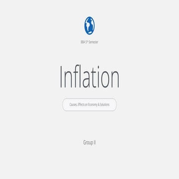 Inflation , causes and effetcs