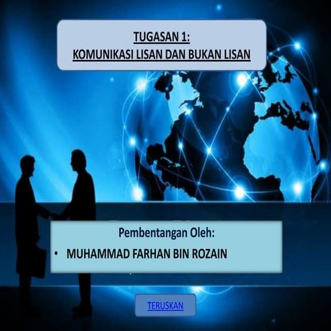 Komunikasi Lisan dan Bukan Lisan