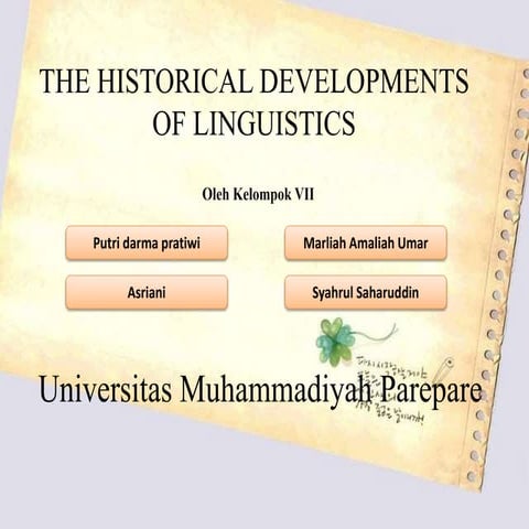 Presentation introduction linguistic
