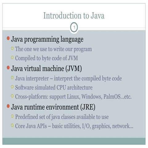 Presentation to java | PPT