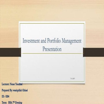 Presentation i&amp;pm