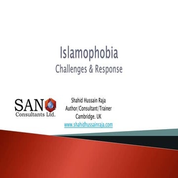 Islamophobia: Challenges & Response