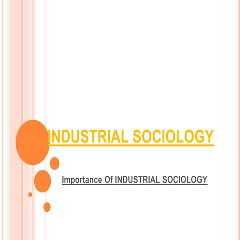 Industrial Sociology