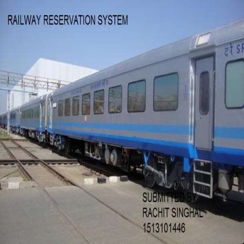 Presentation on Railway Management System