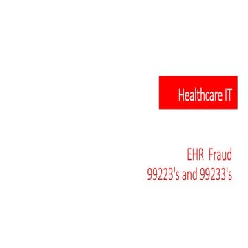 Coding for hospitalist