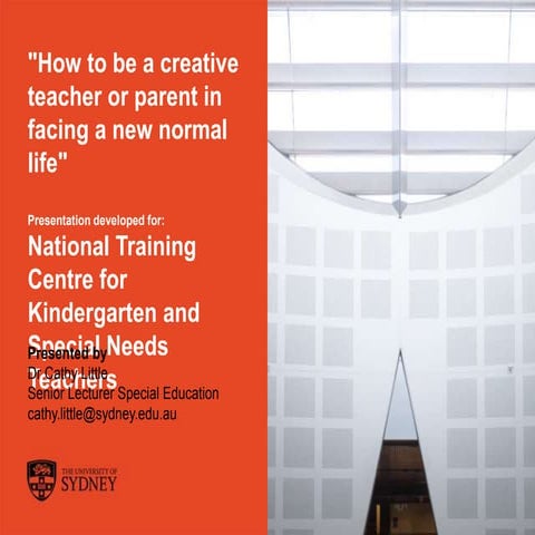 How to be Creative teacher in facing a new normal life - Dr Cathy ...